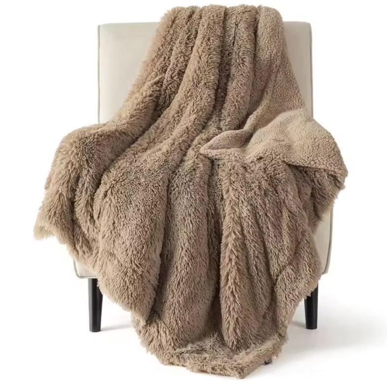 FAUX FUR THROW